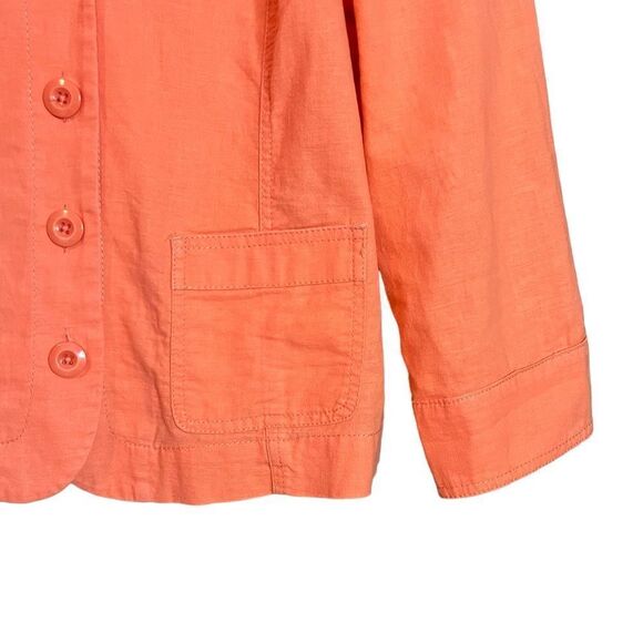 Northern reflections bright linen blend blazer. Size medium - Picture 7 of 8